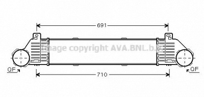 AVA QUALITY COOLING msa4353 -  Интеркулер